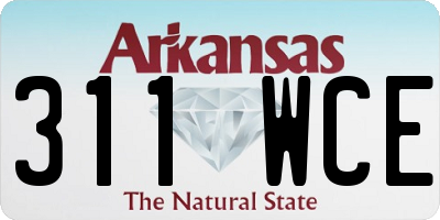 AR license plate 311WCE