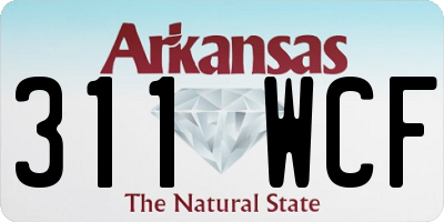 AR license plate 311WCF