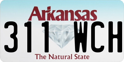 AR license plate 311WCH