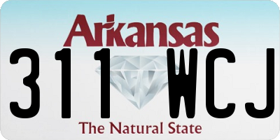 AR license plate 311WCJ