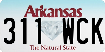 AR license plate 311WCK