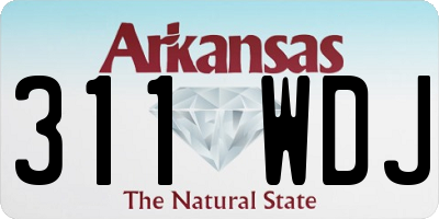 AR license plate 311WDJ