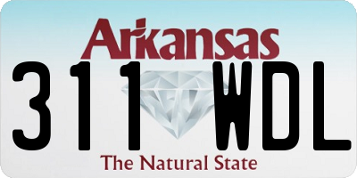 AR license plate 311WDL