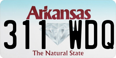 AR license plate 311WDQ