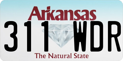 AR license plate 311WDR