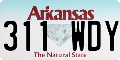 AR license plate 311WDY