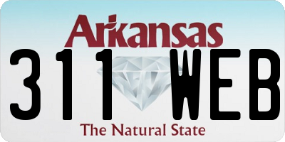AR license plate 311WEB