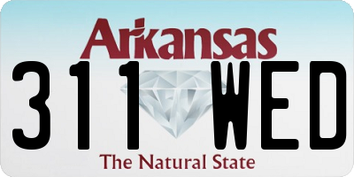 AR license plate 311WED