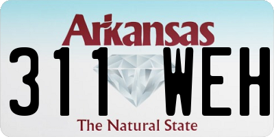 AR license plate 311WEH
