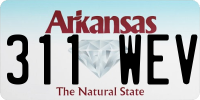 AR license plate 311WEV