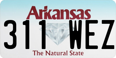 AR license plate 311WEZ