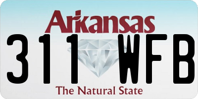 AR license plate 311WFB