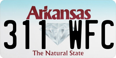 AR license plate 311WFC