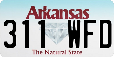 AR license plate 311WFD