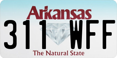 AR license plate 311WFF
