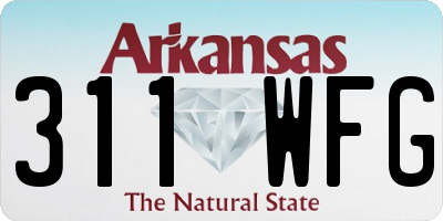 AR license plate 311WFG