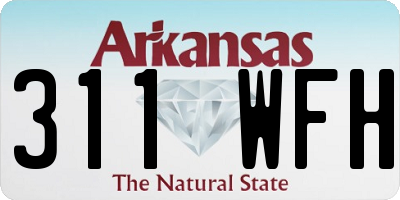 AR license plate 311WFH