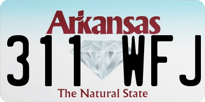 AR license plate 311WFJ