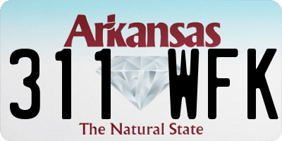 AR license plate 311WFK