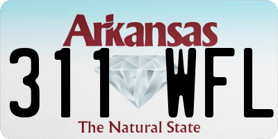AR license plate 311WFL