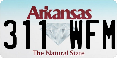 AR license plate 311WFM