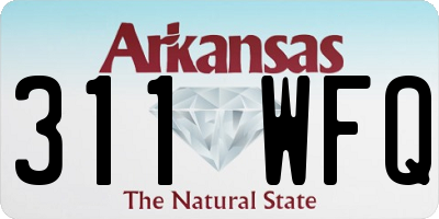 AR license plate 311WFQ