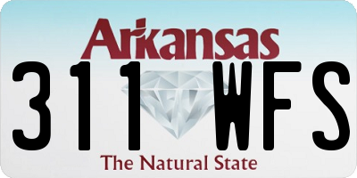 AR license plate 311WFS