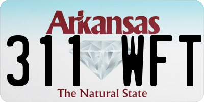 AR license plate 311WFT