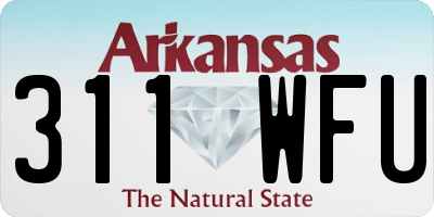 AR license plate 311WFU