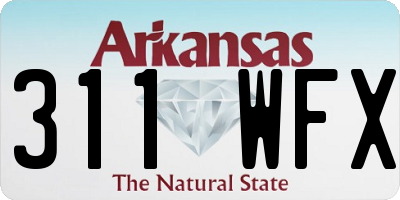 AR license plate 311WFX