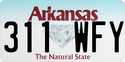 AR license plate 311WFY