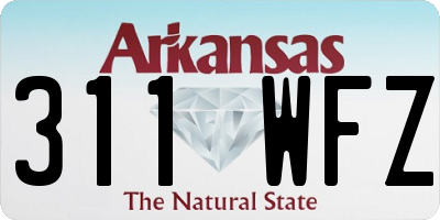 AR license plate 311WFZ