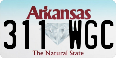 AR license plate 311WGC