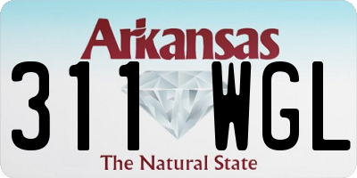 AR license plate 311WGL