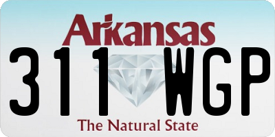 AR license plate 311WGP