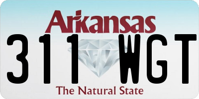 AR license plate 311WGT