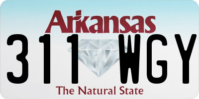 AR license plate 311WGY