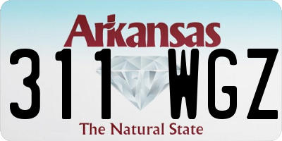 AR license plate 311WGZ