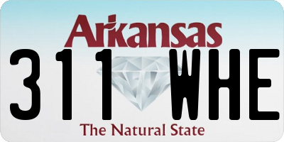 AR license plate 311WHE