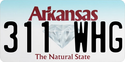 AR license plate 311WHG