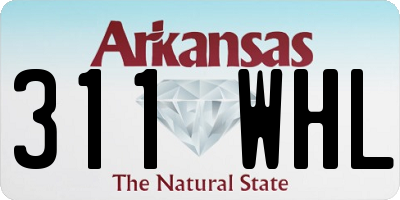 AR license plate 311WHL