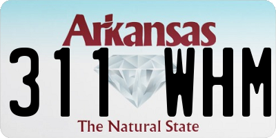 AR license plate 311WHM