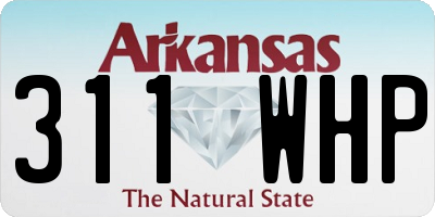 AR license plate 311WHP