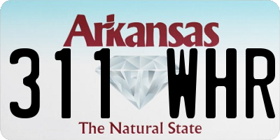 AR license plate 311WHR