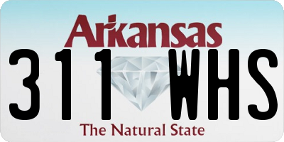 AR license plate 311WHS