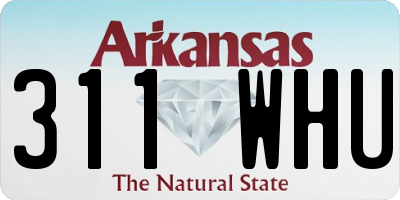 AR license plate 311WHU