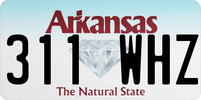 AR license plate 311WHZ