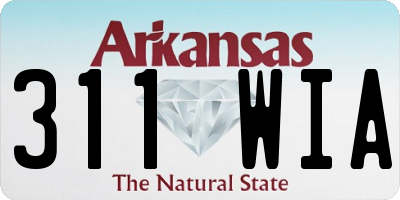 AR license plate 311WIA