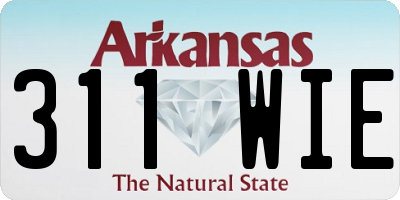 AR license plate 311WIE