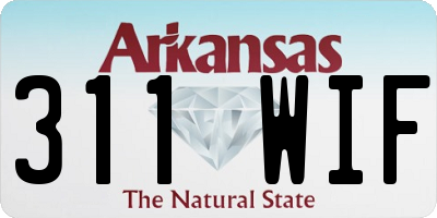 AR license plate 311WIF